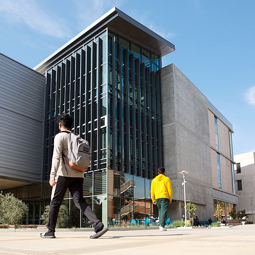 Outside view looking northwest towards the UCR Student Success Center.